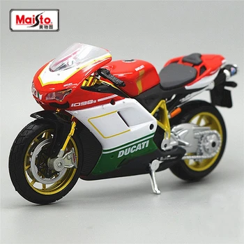 Maisto 1:18 Ducati 1098S Rafting, Sportski Model Motocikla Imitacija Metalnog Moto Utrke Po Neravnom terenu Model Dječje Igračke Poklon