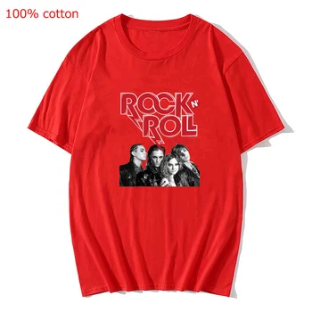 Majice Rimskog Rock-grupe Sa po cijeloj površini Od Ljudske Kože, Visokokvalitetna Vanjska Odjeća, Majice, Majice, t-Shirt Оверсайз, Vintage Ženska Odjeća u Stilu Харадзюку