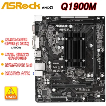 Matična ploča ASRock Q1900M s ugrađenim četverojezgrenim procesorom J1900 DDR3 16gb 2 × SATA II USB3.0 Micro ATX HDMI