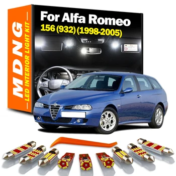 MDNG 10 kom. Za Alfa Romeo 156 (932) (1998-2005) Canbus Auto led Žarulje Interna Kartica Kupola Prtljažnika Set Auto žarulja Pribor