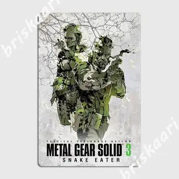 Metal Gear Solid 3 Plakat Metalna Pločica Plakat Kino Dnevni Boravak Klasicni Dnevni Boravak Plakat Жестяная Firma Plakati