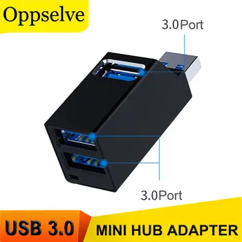 Mini USB 3.0 HUB s 3 Priključka USB 2.0 HUB Produžni Adapter Za PC Laptop MacBook Mobilni Telefon, Brzi Prijenos Podataka USB Razdjelnik
