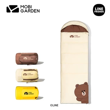 Mobi Garden LINE PRIJATELJI kamp vreća za spavanje s kapuljačom vreća za spavanje tip glave lijevo