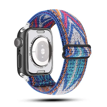 Modni Najlon Remen s po cijeloj površini u etničkom Stilu za Apple Watch Remen serije 8 7 6 5 4 3 SE 38 40 41 42 44 45 mm iWatch Narukvica