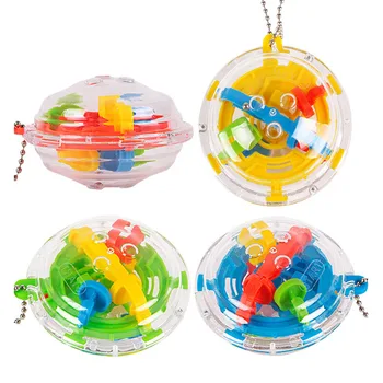 Montessori Igračka Dječje Plastični Mini 3D Magic ball Za Djecu I Odrasle IQ Trening Prijenosni Privjesak Razvojne Igračke Božićni Pokloni