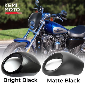 Motocikl KEMIMOTO Crna Izglađivanje Svjetla Za 883 1200 za Prednje Vilice za Dyna Sportster XLCH Svijetle crna/Mat Crna