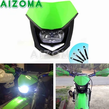 Motocross Terenske Svjetla Žarulje Green Bike Enduro Svjetla Izglađivanje Za Honda Kawasaki KX KLX 65 85 250F 450F 110L 125DEF