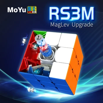 Moyu RS3 M 2022 Kocka na magnetski Remen Magnetski RS3M 3 × 3 × 3 Profesionalna Gradska Zagonetka 3x3x3 Čarobna kocka, Magnetni Brzi kocka 3x3x3 RS3M 2020