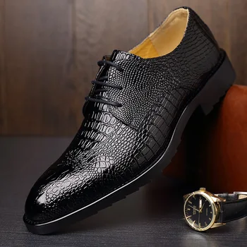 Muške kožne cipele čipka-up, cipele za vjenčanje zurke, gospodo poslovne uredske oxfords ravnim cipelama, velike Veličine, muška Moda 56