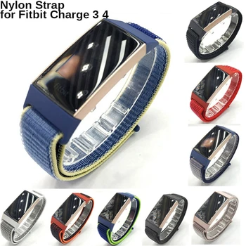 Najlon Remen s petljom na Zglob za Fitbit Charge 4 Magic Stick Band Remen za sat za Fitbit Charge 3 Remena za satove Podesiva Narukvica