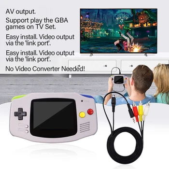 Najnoviji DIY 3,19 Inča GBA backlit IPS LCD tv-a s Funkcijom Kompozitni Video AV-kabel za konzole Gameboy ADVANCE