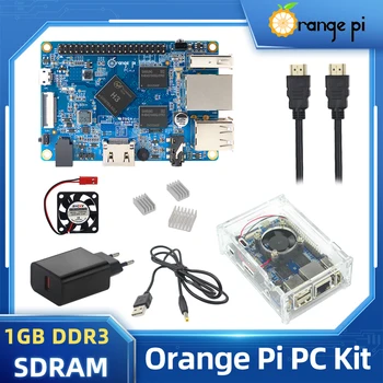 Naknada PC Orange Pi 1 GB ram-a H3 Quad-core Procesor, Podrška za Android OS Ubuntu Debian Mini-računalo Dodatni stambeni Blok za napajanje Hlađenje