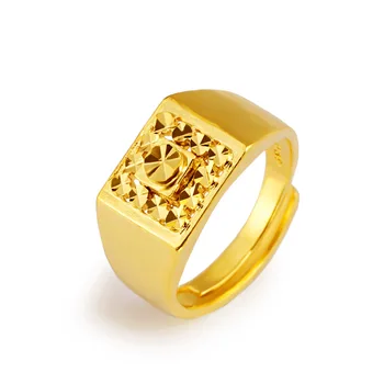 Ne Blijedi zauvijek U Vodi Prsten od 18 Karatnog zlata za Muškarce Anillos Prirodni Бизутерия Anillos De Svadbeni Nakit od zlata 18k Muški Prsten sa Kutijom