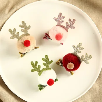 Novi Božićni šlem I bobby pin Za Kosu S rogovi jelena Rogovi U Koreji se Prodaje Slatka Baby Dekorativni Pribor Za Kosu sa slikom Jelena