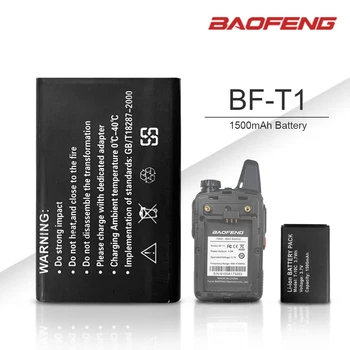 Novi Originalni Baofeng BF-T1 3,7 1500 mah Li-ion baterija za BF-T1 Voki Toki BFT1 Mini Dvosmjerni radio baofeng Pribor BF T1
