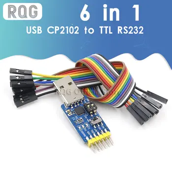 NOVI USB CP2102 na TTL RS232 USB TTL na RS485 Uzajamno Pretvaranje 6 u 1 Modul za Pretvaranje Dobar
