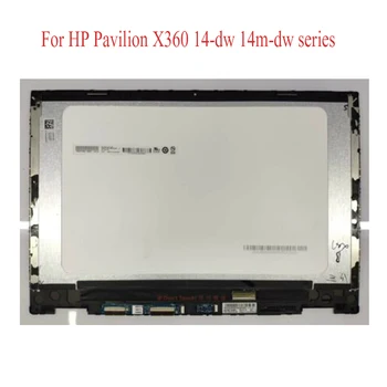 Originalni 14-INČNI LCD zaslon osjetljiv na dodir, Staklo, Digitalizator, montaža, zamjena Za laptop HP Pavilion X360 serija 14-dw 14m-dw