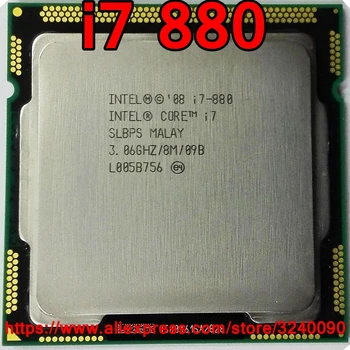 Originalni Intel Core i7 880 Quad-core procesor na 3,06 Ghz LGA1156 8 M Cache 95 W i7-880 Stolni procesor Besplatna dostava brza dostava