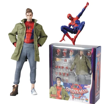 Originalni Mafex 109 Stripova Peter Parker Spiderman Je Lik Igračke 1/12 Spiderman Kreće Kip Model Lutke Collectible Pokloni