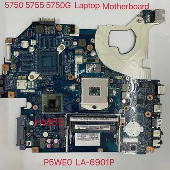 P5WE0 LA-6901P za ACER 5755 5755G 5750 5750G Matična ploča laptopa PGA989 HM65 procesor 100% testiranje rada MBR9702003 MB.R9702.003