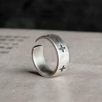 Podesiva Vjenčanje Ženski Prsten od 925 Sterling Srebra za Žene, Berba Ženski Prsten, Otvaranje Srebrni Nakit, Prsten 2021, Trend, Punk