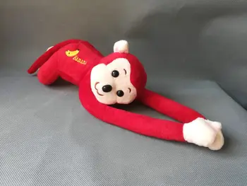 prekrasna crvena majmun mekana lutka majmun s dugim rukama oko 38 cm pliš igračku dječja igračka rođendanski poklon h2021