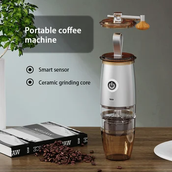 Prijenosni Električni mlin za kavu USB Punjenje Zanimanje Automatski Mala Početna Uredski mlin za kavu U Zrnu Mini Moedor De Cafe