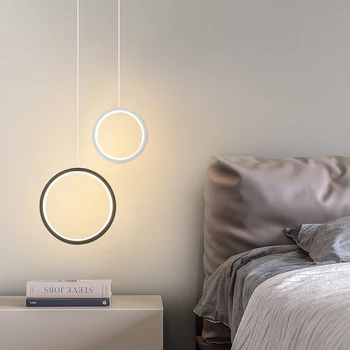 Prsten, Kao Što Su Viseće Svjetiljke Minimalistički Kreativni Krevet Je Kauč Za Spavaće Sobe Pozadina Zidni Viseće Svjetiljke Za Strop Doma Dekor Lampa