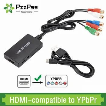 PzzPss HDMI-kompatibilnu pretvarač YPbPr adapter sa podrškom za Full HD 1080P sa DVD i Blu-Ray playerom PS2 PS3 Xbox za nove HDTV