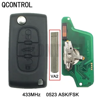 QCONTROL 3BT Daljinski Preklopni Ključ za PEUGEOT 807 407 308 307 207 CC SW Stručnjak Partner Automatsko Zaključavanje Vrata CE0523 ASK/FSK, VA2