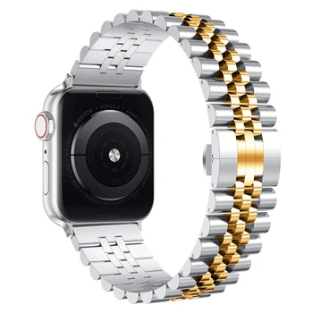 Remen za Apple Watch band 44 mm 45 mm 41 mm 40 mm 42 mm 38 mm pribor narukvica correa od Nehrđajućeg Čelika iwatch series 7 6 5 4 3 se