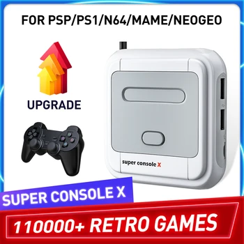 Retro Igraća konzola Super Console X X X X X 110000 retro Igre Za PSP/PS1/DC/MAME Multiplayer arkadna konzola Max. Do 256 g