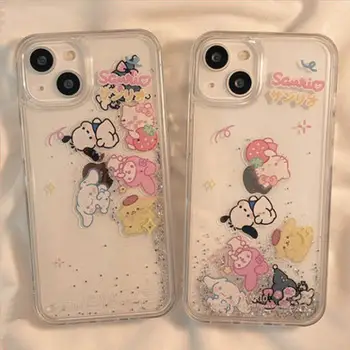 Sanrio Kitty Melody Kuromi Purin Cinnamoroll Pochacco Sjedalo za Telefone Iphone 13 12 11 Pro Max Xs Max Xr Prozirni Poklopac Pokloni