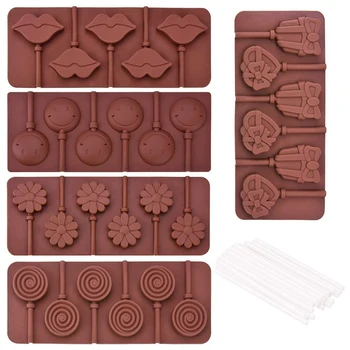 Silikonska forma za čokoladni žele bonbona sa 6 odojak za žele bonbona, a koristi se za proizvodnju žele bonbona iz čvrstog čokolade