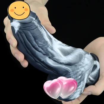 Silikonski dildo ženski seks-roba silikonska super velika ženska simulacija veliki penis analni čep je peder G-spot vaginalni stimulacija