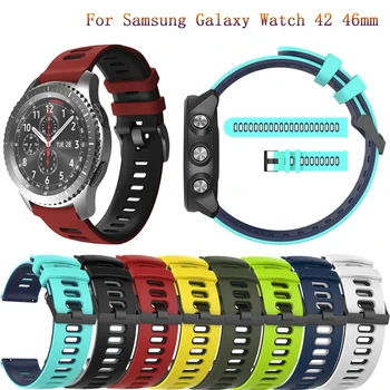 Silikonski Remen Correa za Samsung Galaxy Watch Active2 46 mm 42 mm Gear S3 Klasični i Granični Remen Za sat Narukvica remen