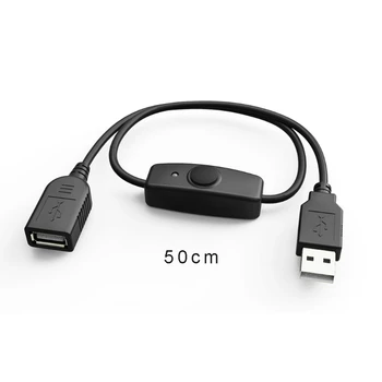 Sinkronizacija Podataka USB 2.0 Produžni Kabel USB Produžni kabel S Indikatorom za Uključivanje Isključivanje kako Malina Pi PC USB Ventilator Led Žarulja