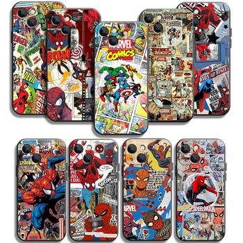 Sjedalo Za telefone Marvel Spider-Man i Iron Man za iPhone 11 12 13 14 Pro Max 11 12 Pro 12 Pro Max 12 Mini Pro 13 13 Pro Max ova značajka protiv udaraca potvrđena
