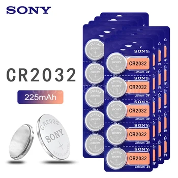 Sony CR2032 3V 100% Originalni Litij Baterija za sat s Daljinskim Upravljanjem Kalkulator CR2032 2032 Dugme Baterije za Kovanice