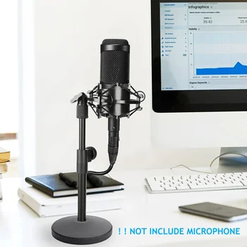 Stolni Stalak za Mikrofon Podesivi Metalni Stalak za Mikrofon sa Šok za Mikrofon K669 AT2020 Bm 800