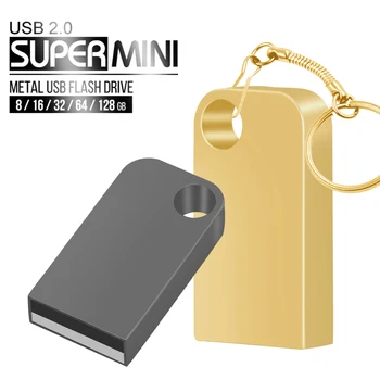 Super Mini USB flash disk od 64 GB, 32 GB, 16 GB i 8 GB Metalna ručka-drive, flash drive 64 32 16 8 GB, USB 2.0 Flash memorija Cle U USB disk