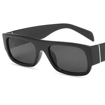 Trendy Sunčane Naočale su Unisex Retro Sunčane Naočale Pravokutnik Adumbral Anti-UV Naočale Oversize Okvira za Naočale Ornamenta A++
