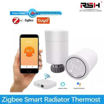 Tuya Smart ZigBee 3.0 Regulator Temperature TRV Termostatski Радиаторный Ventil Inteligentni Kućni Potrošačke Stalni Radijator