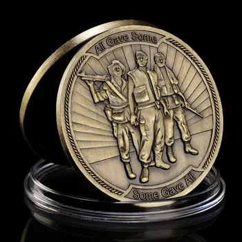 U spomen na 58479 braći i sestrama, koji i nije se vratio Rat u Vijetnamu (1959-1975)naplativa позолоченная novčić Prigodni novi novčić
