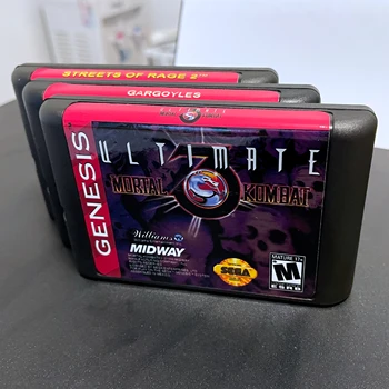 Ultimate Mortal Kombat 3 / Gargoyles / Ulice Bijes 16 bita MD Igre kartica Genesis Red Labels Za Sega Mega Drive i Genesis System