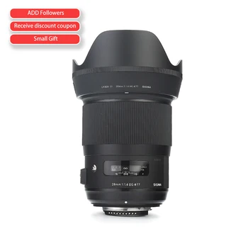 Umjetnički objektiv Sigma 28mm f / 1.4 DG HSM za Canon mount Nikon mount Sony E-mount