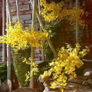 Umjetno Cvijeće Svilene Plesač Orhideja sa Dugom Stabljikom za Visoke Vaze Centar Površine Vjenčanje Osnovna College Smještaj za Ljetno Осеннее Ukras