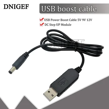USB Kabel za povećanje snage 5 do 9 U 12 vdc step-up Modul za USB Konverter Kabel-ac Prilagodnik izmjeničnog napona 5,5 mm * 2,1 mm Штекерный priključak Kabela za Napajanje