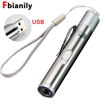 USB Taktički Liječnik Svjetiljku Baklja LED Ručka USB Ugrađena Punjiva Baterija Ručka Svjetiljka Privjesak S Medicinskim Svjetiljku