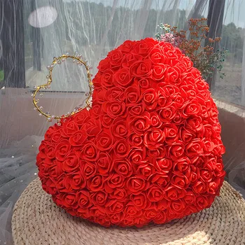 Valentinovo Umjetne Ruže Cvijet Crvena Ruža Ljubavi Srce Ruže Cvijet Ukras Vjenčanje College Pokloni Za Žene Poklon Za Valentinovo